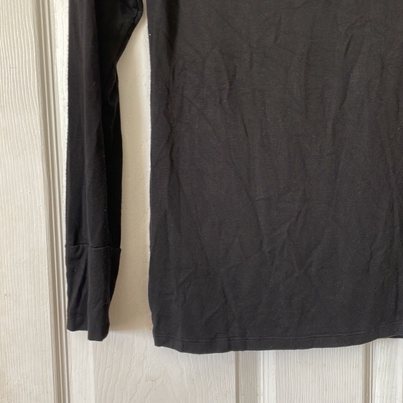 Bejeweled jewels & jeans black blue bedazzled long sleeve Tshirt sweater sz XL - Picture 5 of 16